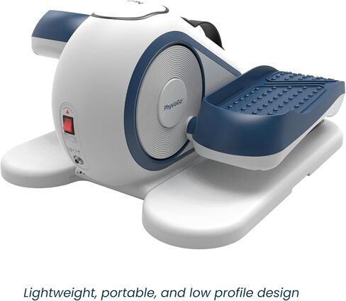 دراجة تمرينات Nobol PhysioGo2® تحت المكتب بيضاوية الشكل ثنائية الاتجاه للبالغين النشطين وكبار السن مع وضع آلي ومرفق حزام تمرين الذراع وشاشة LED مترية in Kuwait