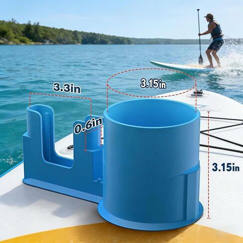Paddle Board Cup Holder Universal Paddle Board Accessories Blue | sup cup holder，sup accessories for paddle board，paddle board drink holder in Kuwait