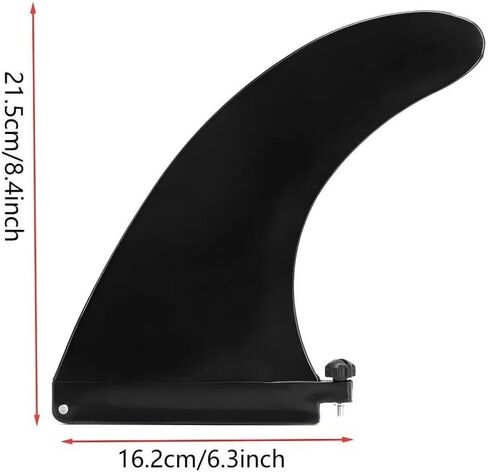 Paddleboard Fin - Easy Install, No Tool Screw Design, Detachable Replacement, Fiberglass Reinforced Replacement, SUP Single Center Fin for Inflatable SUP. in Kuwait