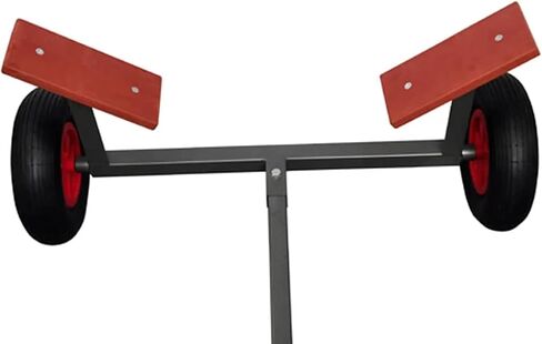 مقطورة قارب Gecheer للقوارب التي يصل طولها إلى 15.1 قدمًا و352.7 رطلاً - تصميم مدمج قابل للطي بثلاثة اتجاهات مع إطارات هوائية ومقبض سحب in Kuwait
