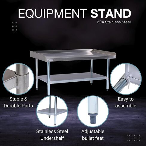 16 Gauge All Stainless Steel 30 x 48" Equipment Stand in Kuwait