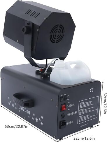 Snowflake Machine 2000W Snow Effect Machine Spraying Range Fake Snow Air Box Packaging For Parties in Kuwait