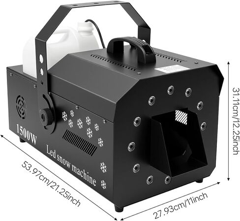 1500W 3-in-1 LED Snow Machine Snow+Bubble+LED Light Combo, for Wedding Party Club DJ Christmas Show in Kuwait
