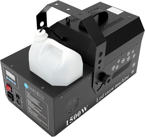 3-In-1 LED Snowflake Machine With RGB Lights, Remote Control DMX Snow Machine 1500W, LED Snow Maker Machine With Wireless Timer For Stage DJ Party Wedding Christmas Indoor Outdoor in Kuwait