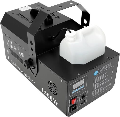 3-In-1 LED Snowflake Machine With RGB Lights, Remote Control DMX Snow Machine 1500W, LED Snow Maker Machine With Wireless Timer For Stage DJ Party Wedding Christmas Indoor Outdoor in Kuwait