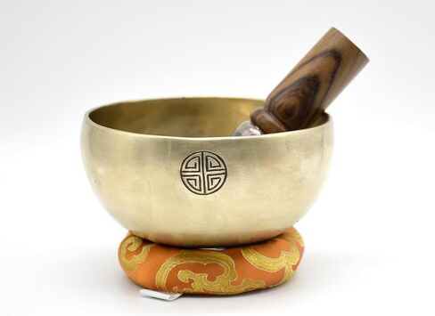 6 Inch Full Moon Tibetan Singing Bowl – Handcrafted in Nepal | Lunar Energy Sound Healing Bowl for Meditation, Chakra Balancing, Yoga & Reiki in Kuwait