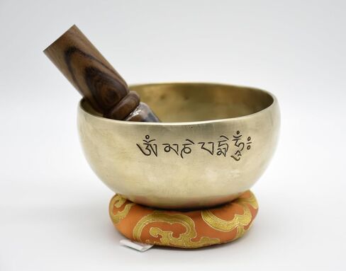 6 Inch Full Moon Tibetan Singing Bowl – Handcrafted in Nepal | Lunar Energy Sound Healing Bowl for Meditation, Chakra Balancing, Yoga & Reiki in Kuwait