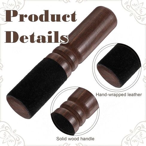 Tibetan Singing Bowl Mallet, Leather Wrapped, Wood Meditation Mallet Sound Bowl Stick for Meditation Yoga Relaxation Gifts in Kuwait