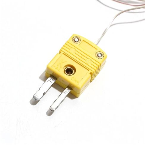 Thermocouple Wire K-Type PTFE TT/GG-K-30/-SLE 0.3M-5M Fiberglass Temperature Measuring with Plugs 1Pcs(GG-K-30 1m) in Kuwait