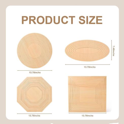 38PCS Pottery Slab Building Cutting Guides, Precision Pottery Shaping Tools, Pottery Molds, Wooden Pottery Tools, Includes Octagon, Circle, Oval, and Heart Shapes (38) in Saudi Arabia