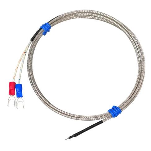 K/E Exposed Thermocouple Simple Dew Point Probe Temperature Sensor Glass Fiber Insulated Shielded Wire 1M-5M 0-500℃ 1Pcs(E Type 4M) in Saudi Arabia