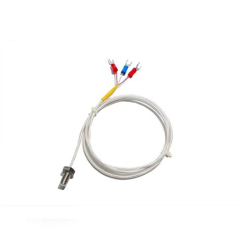 PT100 مستشعر درجة الحرارة العالية سلك PTFE الحراري 0.5 متر 1 متر 2 متر مسبار خيط برأس مسطح M3 M4 M5 M6 M8 1 قطعة (مسبار خيط M4، سلك 0.5 متر) in Kuwait