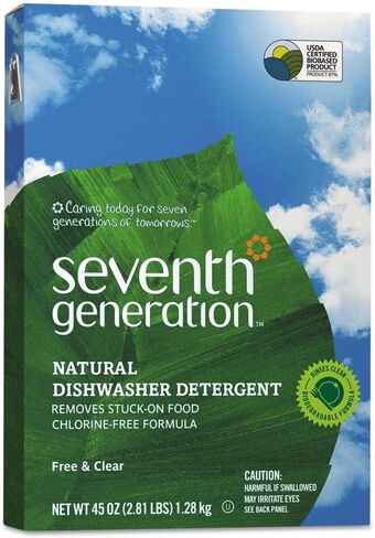 Seventh Generation SEV 22150 Natural Automatic Dishwasher Powder, Free and Clear, 45 oz. Box (Pack of 12) in Saudi Arabia