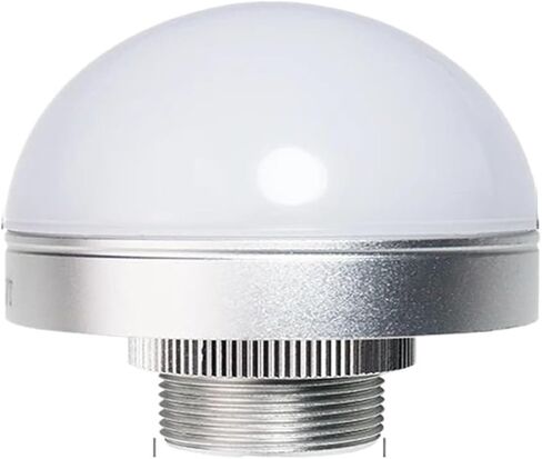 70mm Semi-Circular Signal Light Waterproof 12V 24V Tri-Color LED Industrial Flashing Warning Light LED Signal for Machine Tool(12V Silver Flashing) in Kuwait