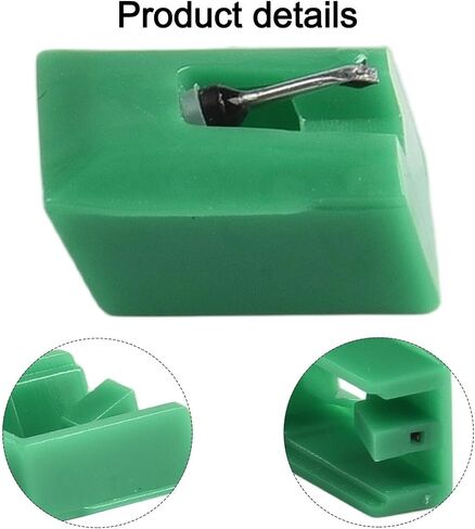 ATN95E Replacement Stylus for AT-LP120-USB AT95E AT3450 Turntable Cartridge Elliptical Stylus Tip Aluminum Shank for AT93 AT3400 AT3400C AT3401 AT3410 AT3412 Green Record Player Needles in Kuwait