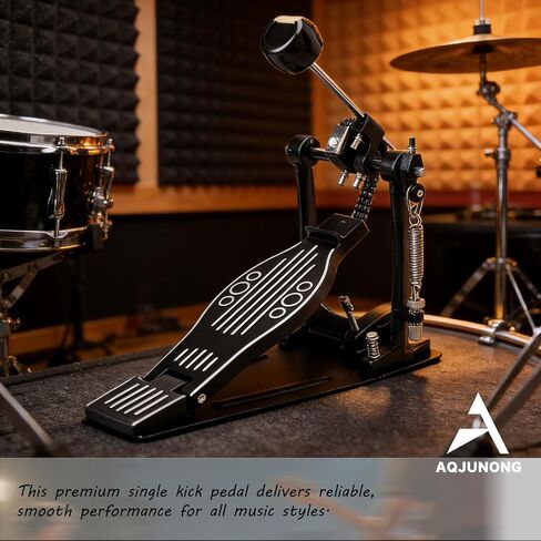 Bass Drum Pedal, Double Chain Kick Pedal for Drums (AQ-BDP-ST) | Double Chain Kick Drum Pedal with Smooth Response, Stable Base and Adjustable Control for Bass Drum and Drum Set Performance. in Kuwait