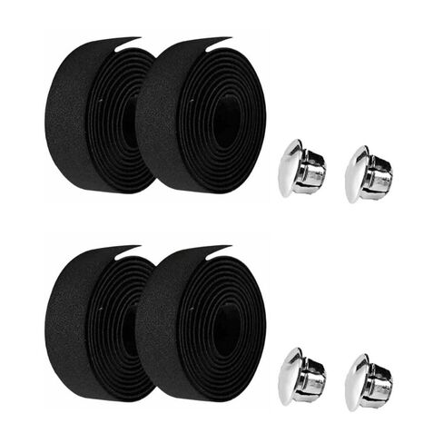 2 Sets Bike Handlebar Tape – Anti-Slip EVA Cycling Grip Wrap with End Plugs, Shock-Absorbing Rubber Sponge for Road, Gravel & Mountain Bike Drop Bars in Kuwait