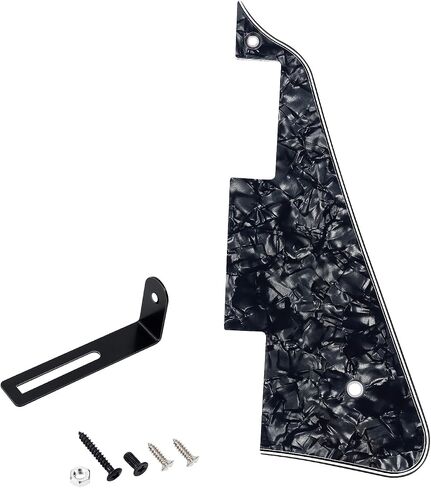 Banworks 1 طبقة Les Paul Pickguard مع دعامة من الفولاذ المقاوم للصدأ LP Pickguard لوحة الصفر 2 فتحة جيتار كهربائي Pickguard لـ Epiphone EPI Les Paul LP JT/HBTZ-02 كريم in Kuwait