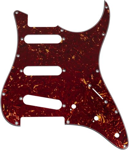 Musiclily Pro 11 فتحة ST جيتار Pickguard لـ Tagima TG-530 Strat Style SSS جيتار كهربائي، 4رقائق سلحفاة شل in Kuwait