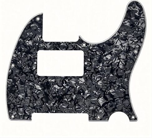 لوحة خدش من 8 فتحات بيك جارد بالحجم الكامل HH Humbucker مع براغي تثبيت، بولي كلوريد الفينيل متعدد الطبقات لأجزاء جيتار تيلي القياسية الأمريكية/المكسيكية (قشرة سلحفاة حمراء داكنة) | لوحة خدش تيليكاستر ذات 8 فتحات تم توجيهها مسبقًا من أجل أجهزة هامبوكر كامل in Kuwait
