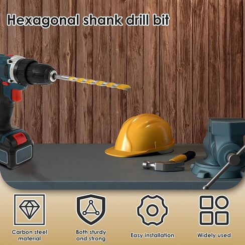 7Pcs Concrete Drill Bit Set Multi-Purpose Masonry Drill Bits Set Carbide Hex Shank Drill Bit Set Rustproof Wear Resistant Concrete Drill Bit for Glass Brick Plastic Cement Tile in Kuwait