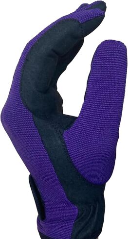 Ladies Equestrian Gloves All Sports Outdoor Sports Gloves Horse Riding (Purple, Large) in Kuwait