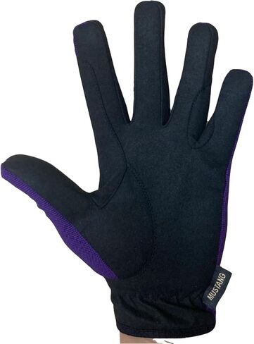 Ladies Equestrian Gloves All Sports Outdoor Sports Gloves Horse Riding (Purple, Large) in Kuwait