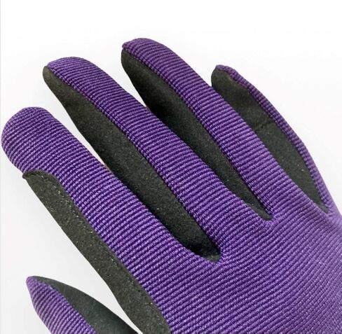 Ladies Equestrian Gloves All Sports Outdoor Sports Gloves Horse Riding (Purple, Large) in Kuwait