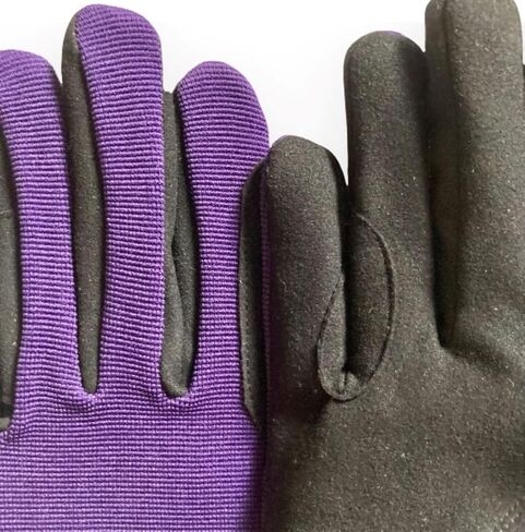 Ladies Equestrian Gloves All Sports Outdoor Sports Gloves Horse Riding (Purple, Large) in Kuwait