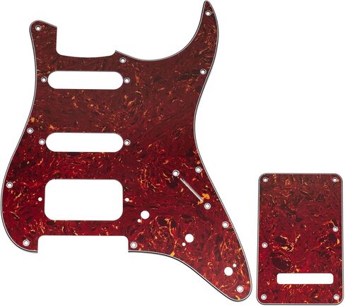 مجموعة جيتار من Musiclily Pro مكونة من 11 فتحة ST ولوحة خلفية للجيتار الكهربائي Squier Sonic Strat HSS، 3 طبقات باللون الأسود in Kuwait