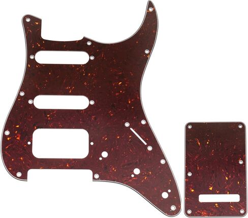 مجموعة جيتار من Musiclily Pro مكونة من 11 فتحة ST ولوحة خلفية للجيتار الكهربائي Squier Sonic Strat HSS، 3 طبقات باللون الأسود in Kuwait