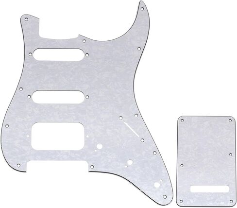 مجموعة جيتار من Musiclily Pro مكونة من 11 فتحة ST ولوحة خلفية للجيتار الكهربائي Squier Sonic Strat HSS، 3 طبقات باللون الأسود in Kuwait