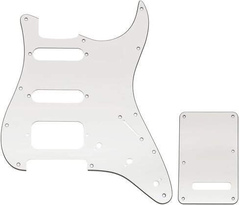 مجموعة جيتار من Musiclily Pro مكونة من 11 فتحة ST ولوحة خلفية للجيتار الكهربائي Squier Sonic Strat HSS، 3 طبقات باللون الأسود in Kuwait