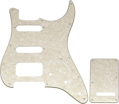 مجموعة جيتار من Musiclily Pro مكونة من 11 فتحة ST ولوحة خلفية للجيتار الكهربائي Squier Sonic Strat HSS، 3 طبقات باللون الأسود in Kuwait