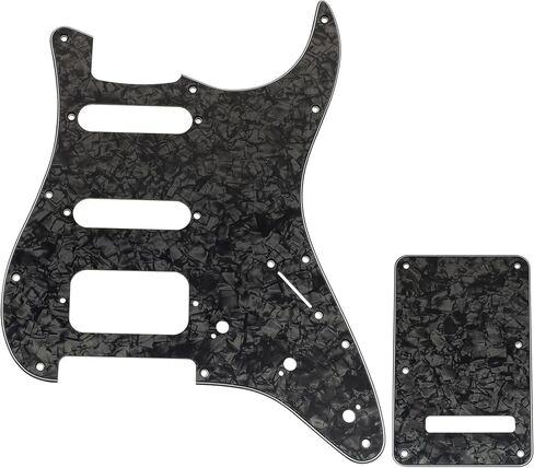مجموعة جيتار من Musiclily Pro مكونة من 11 فتحة ST ولوحة خلفية للجيتار الكهربائي Squier Sonic Strat HSS، 3 طبقات باللون الأسود in Kuwait