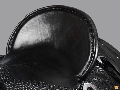 HILASON Western Horse Wade Saddle American Leather Ranch Roping Black | Hand Tooled & for Horses in Kuwait