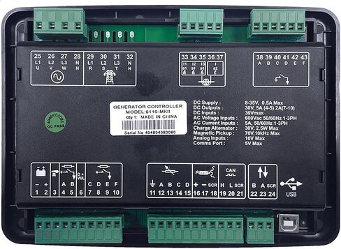 وحدة تحكم بالمولد DSE6110MKII وحدة التحكم بلوحة قطع غيار المولد DSE6110MK2 1 قطعة in Kuwait