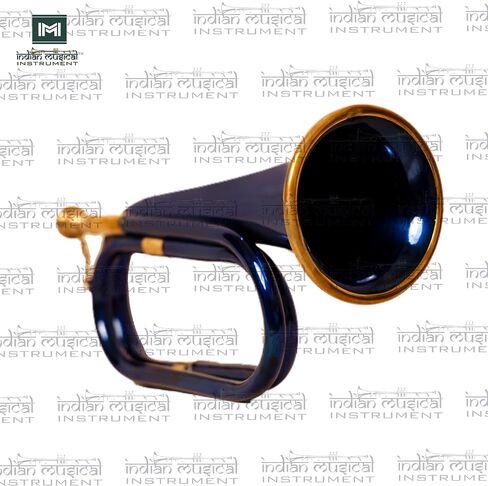 Copper Brass Bugle 10.6" BUGLE 800 US Military Cavalry Style, Brass with Mouthpiece & Gig Bag, 4" Bell Blue in Saudi Arabia