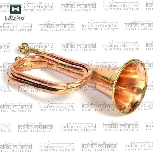 Copper Brass Bugle 10.6" BUGLE 800 US Military Cavalry Style, Brass with Mouthpiece & Gig Bag, 4" Bell Copper in Saudi Arabia