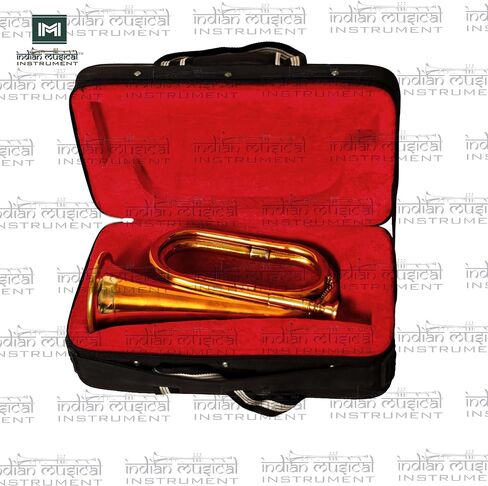 Copper Brass Bugle 10.6" BUGLE 800 US Military Cavalry Style, Brass with Mouthpiece & Gig Bag, 4" Bell Copper in Saudi Arabia