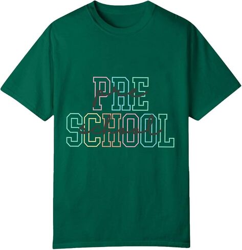 Toddler Back to School Shirt Kids Boys Girls First Day of Preschool Tshirt Youth Cute Graphic Tee (a-Green, 2-3 Years) in Kuwait
