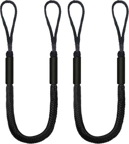 4FT Bungee Dock Line Mooring Rope with Float, 2Pack for Boats, Kayak, Canoe (RED) in Kuwait