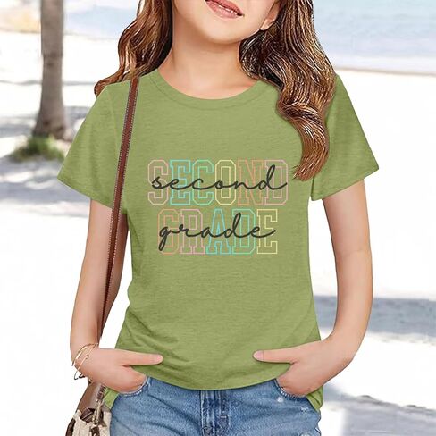 Toddler Back to School Shirt Kids Boys Girls First Day of Preschool Tshirt Youth Cute Graphic (b-Mint Green, 2-3 Years) in Kuwait