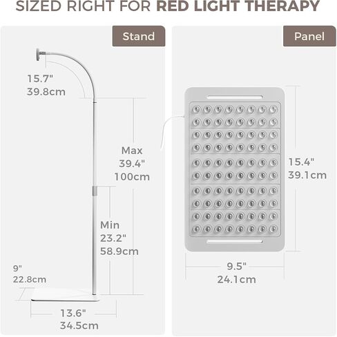 Red Light Therapy for Face and Body, 96 LEDs Curved Silicone Infrared Light Therapy with Stand and Belt, FSA HSA 660nm 850nm Dual Wave Lamp for Muscle Recovery, Skin Care & Sleep Improvement. in Kuwait