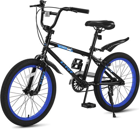 دراجة أطفال مقاس 20 بوصة/24 بوصة طراز BMX للأولاد من عمر 6 إلى 14 عامًا، دراجات أطفال خفيفة الوزن مع مقعد قابل للتعديل، دراجات للأولاد مزودة بمكابح أمامية وخلفية، إطار من الصلب الكربوني in Kuwait
