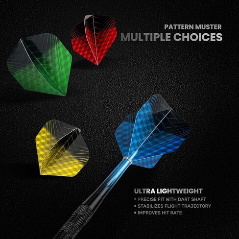 12 Pack Soft Tip Darts Set - Darts Plastic Tip 17g -Dart Flights in 4 Colors with a Dart Storage Case- with 40 Extra Dart Tips and 1Pcs Wrench for Electronic Dartboard in Saudi Arabia