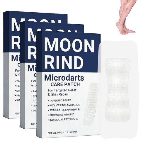 Moon Rind VeinTarget Microdarts Patch، علاج احترافي لأوردة الدوالي لبقع الساقين، 2026 علاج جديد لأوردة الدوالي للساقين، مكونات طبيعية لعلاج الساق لجميع أنواع البشرة (3 صناديق) in Kuwait