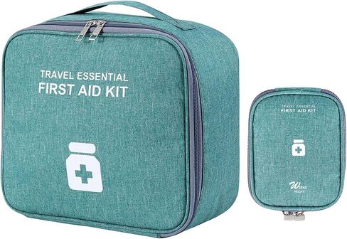 2 Pcs Large Capacity Bag Portable First Medication for Travel Camping Outdoor Portable Large Capacity Scratch in Kuwait