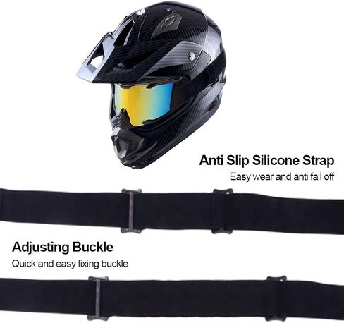 Snowbike goggles 1-piece set, with neck mask and breathable face mask, suitable for both male and female teenagers (Color,1Pcs) in Kuwait