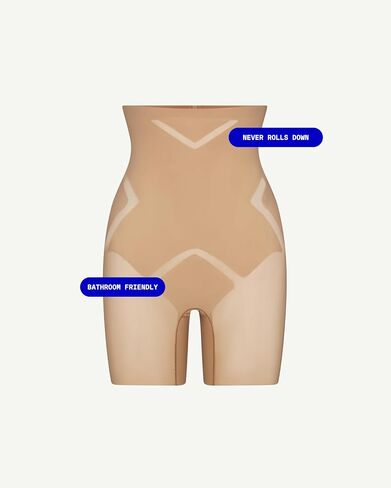 HONEYLOVE MeshSculpt شورت عالي الخصر - ملابس داخلية متوسطة الدعم للنساء in Kuwait